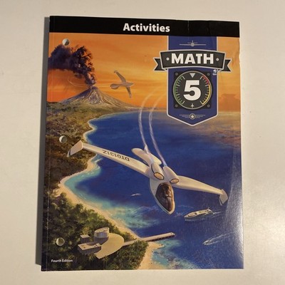 BJU Press - Math 5 Student Activities 4th Edition. Clean Pages.
