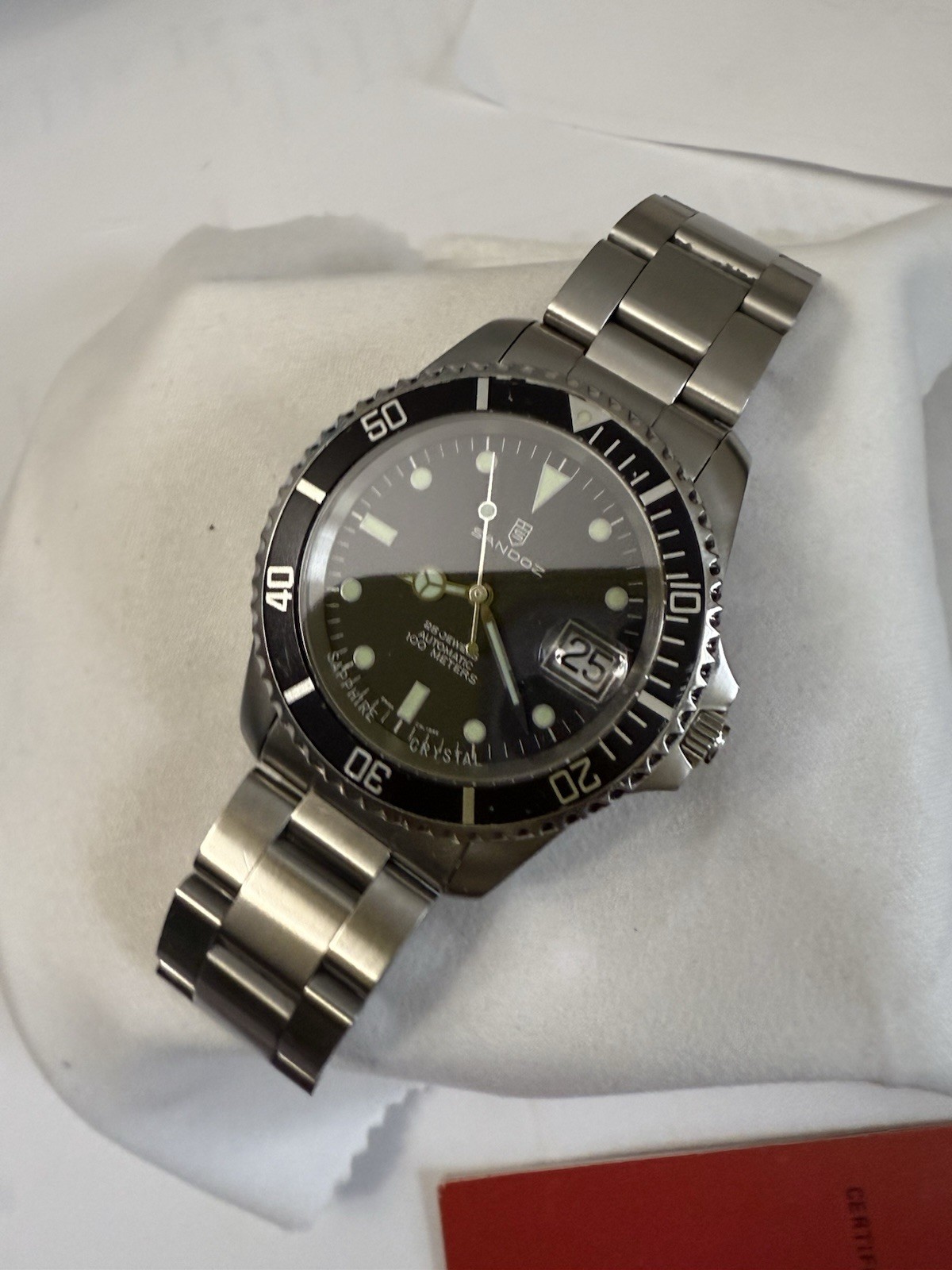 Sandoz Mechanical Automatic Divers Watch With Box… - image 14