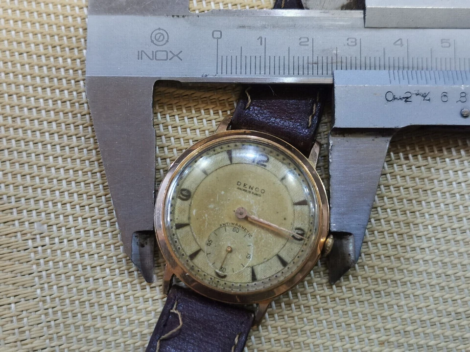 Reloj vintage RARO CHAPADO EN ORO HOMBRE DENGO ANKER Foto 4 de 4