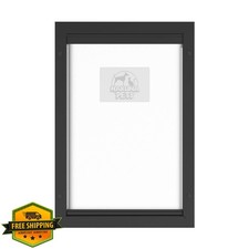 Hakuna Pets Deluxe Aluminum Pet, Cat and Dog Door with 2-Way Locking Panel fo...