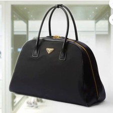Authenticated Prada Bauletto Tessuto Handbag ⭐️New ‹COLLECTION⭐️