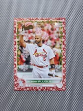 2022 Topps Holiday Albert Pujols Red Metallic /99 SSP LAST YEAR LEGEND *BPCARDS*