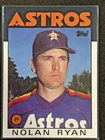 1986 Topps Nolan Ryan #100 Houston Astros HOF Vintage Baseball Card