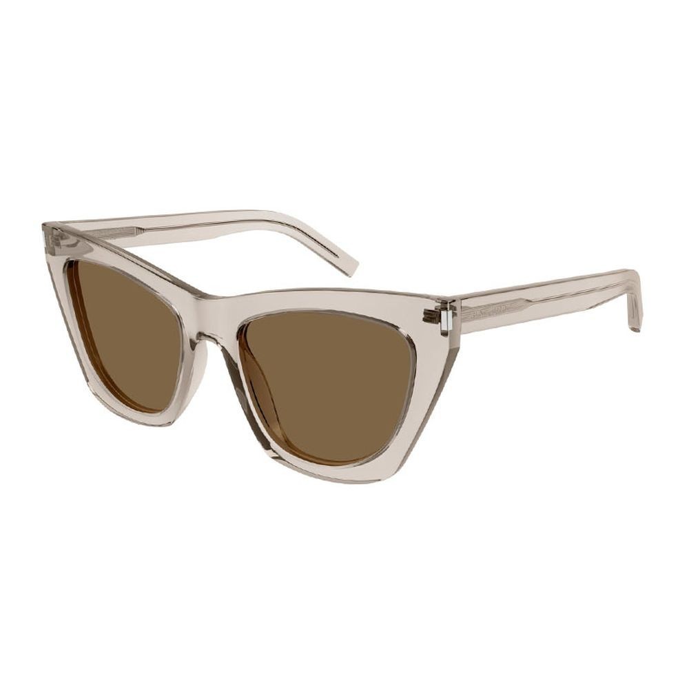 NUOVI OCCHIALI DA SOLE SL214 KATE 032 SAINT LAURENT DONNA OCCHIO DI GATTO BEIGE OCCHIALE