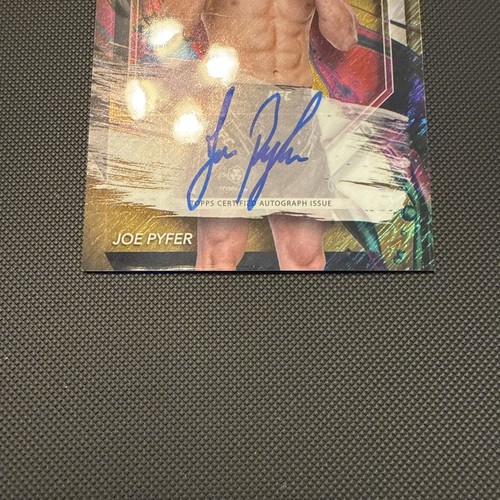 2024 Topps Finest Joe Pyfer Gold Shimmer automático/39 en tarjeta autógrafa - Imagen 2 de 6