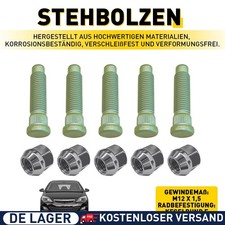 5x Für Opel Stehbolzen Radbolzen Radmutter M12 ASTRA J MOKKA ZAFIRA C CASCADA