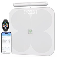 Smart Scale for Body Weight,8 Electrode Digital Bathroom Scale with BMI,Body Fat
