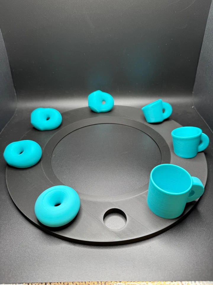 Taza Topology Joke 30cm Diámetro - Divertida Taza de Café Matemáticas con Donut y Café Foto 4 de 4