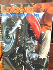 GENUINE 1971 KAWASAKI 500 MACH III/N1 MOTOR CYCLE PARTS CATALOUGE EXCELLENT