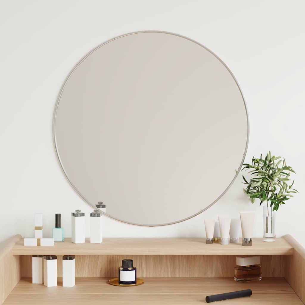 vidaXL Specchio Tondo Argento 60 cm - Riflessi di Luce per la Tua Casa