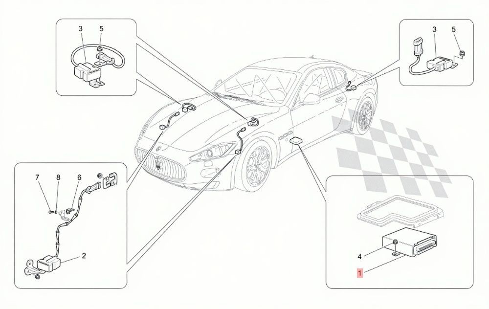 Maserati GranTurismo Sport 2012-2018 Air suspension module