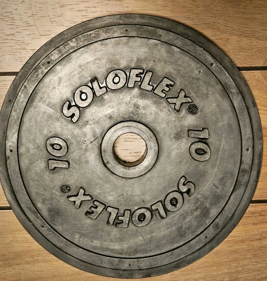Soloflex 橡胶 10 磅圆形重量 8 ~ 共 80 磅 — 第 2/2 张图片