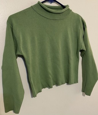 Fast Forward New York Girls Green Turtle Neck Sweater