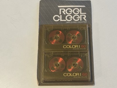 NEW 2 RED REEL TO REEL CLEER COLOR I 60 Audio Cassette Tapes. Sealed. NOS