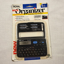 Vintage Royal DM70 Personal Organizer 1KB Memory Calculator NEW SEALED NOS