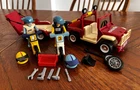 Vintage Playmobil Jeep Motorcross Roadstar Set 3143 w/2 Riders & 2 Dirt Bikes