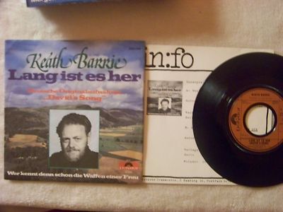 Keath Barrie - Lang ist es her    rare 45 dt. Version von David's Song + Facts