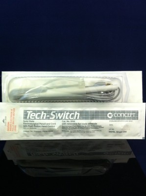 Case of 50 CONCEPT Tech-Switch Electrosurgical Pencil and Cord 9164
