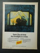 1971 SQUIRT Magazine Ad - The Soft Drink That Moonlights As A Mixer