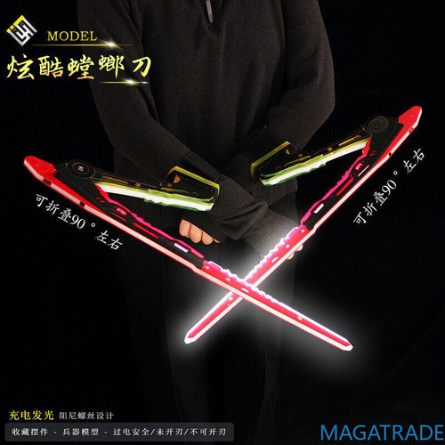 Cyberpunk 2077 Mantis Fold Blades Wearable Functional LED Light-up Cool Prop - Picture 19 of 27