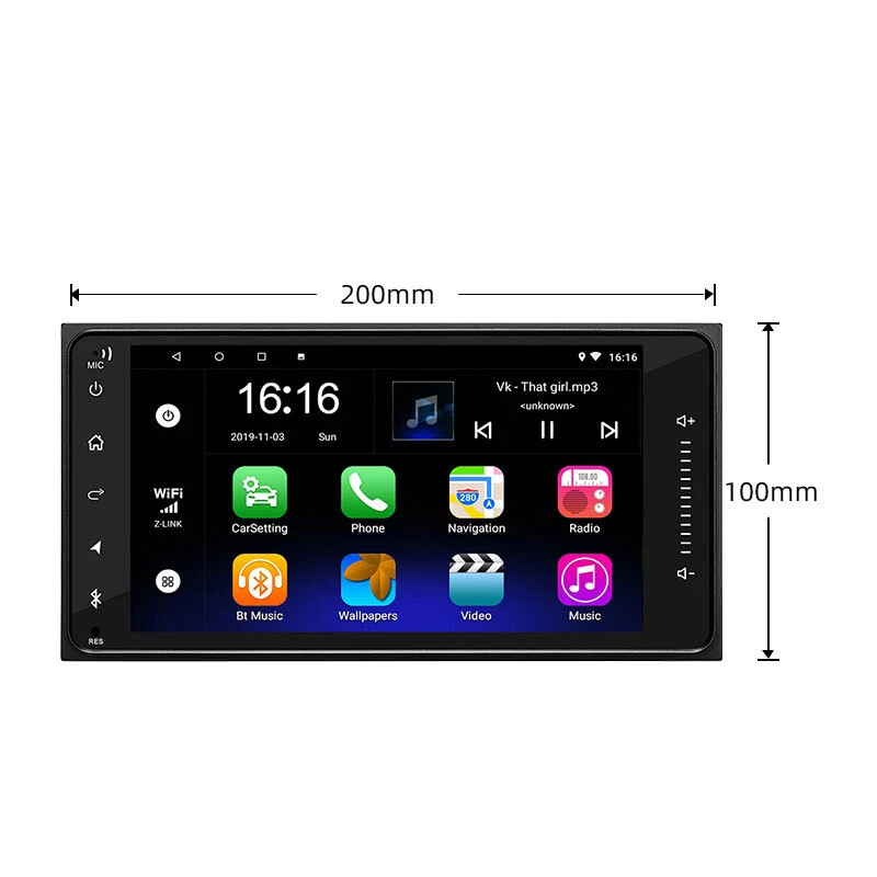 4-64GB Android 13 For Toyota RAV4 2007-2011 Carplay Car Stereo Radio GPS Wifi - Изображение 3 из 4