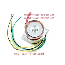 DAC Pre-Stage Dedicated Pure Copper Toroidal Transformer 15VA Dual15V +Dual 12V