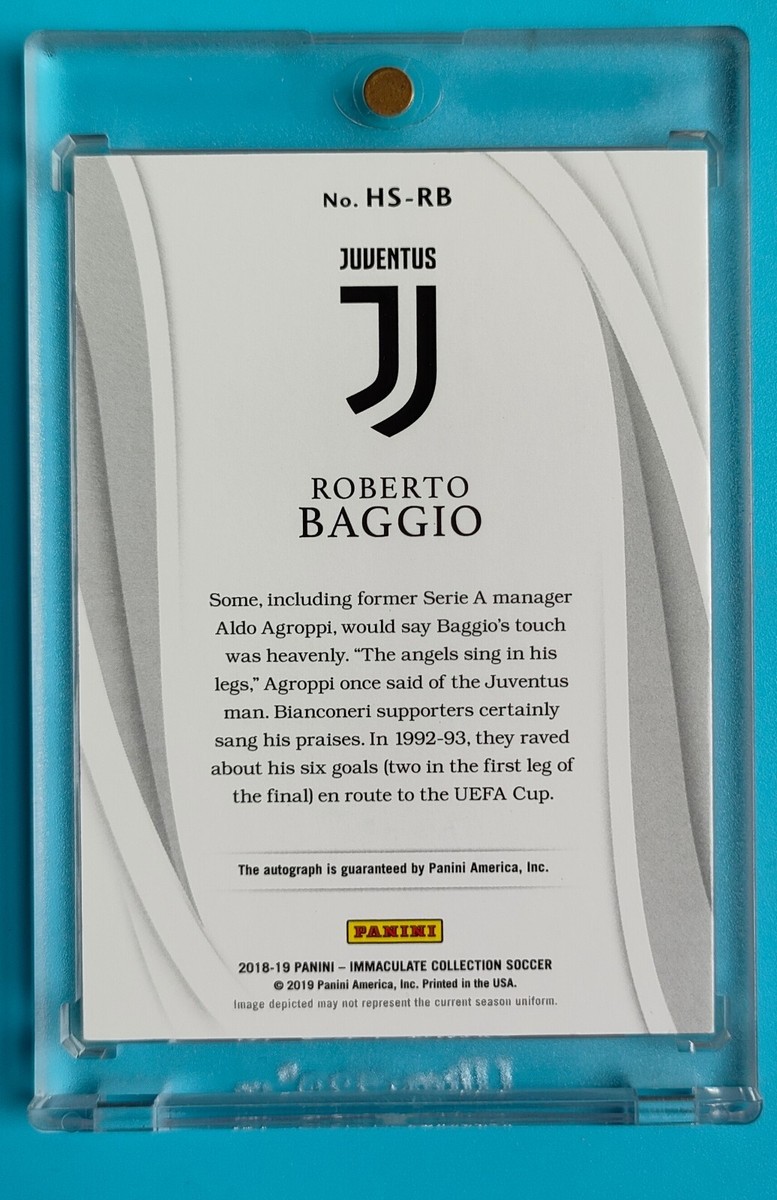 2018 Panini Immaculate Soccer Historical Significance Roberto