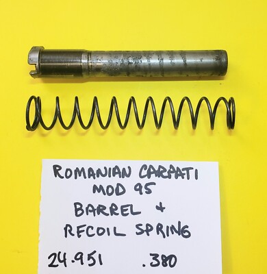 Romanian Carpati 95 .380 CAI BARREL  and RECOIL SPRING Gun Parts  #24-951