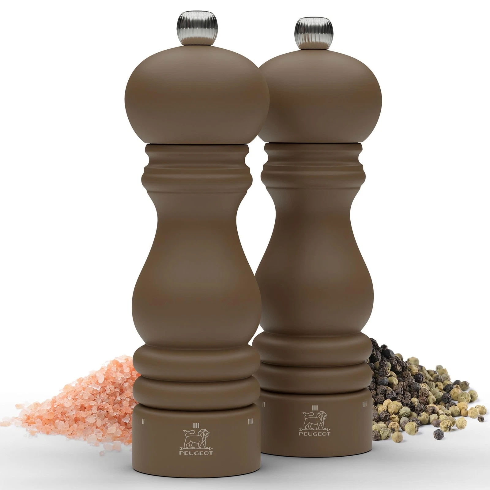 Peugeot Paris u'Select 7-inch Salt & Pepper Mill Set - Manual Mills with Adju...