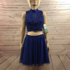 Love Reign Tulle Skirt Sequin Crop Top Special Occasion Size 5 Juniors Prom