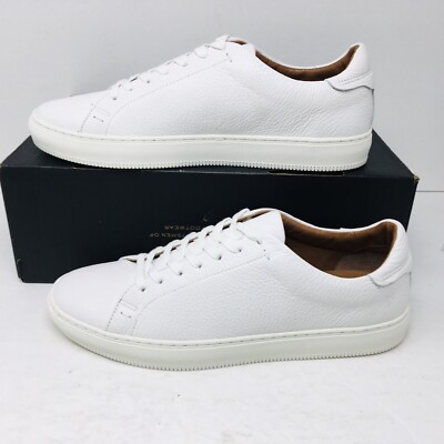 Frye Astor Men s Low Lace White Tumbled Cow Leather Sneaker Size 10 D