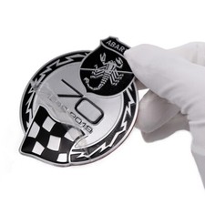 70th Anniversary Abarthc. Emblem Scorpion Fender Door Side Rear Badge Universal