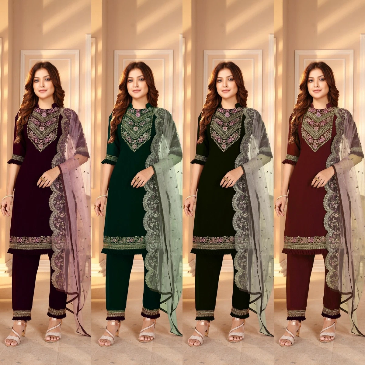 HANSA PRINTS HIDAYA PRESENTS PRIYANKA FANCY SALWAR SUITS