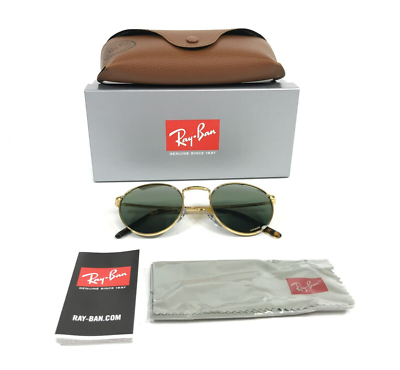 R♡様ライトブルー36 Ray-Ban Sunglasses RB3637 NEW ROUND 9196/G4 Legend Gold w