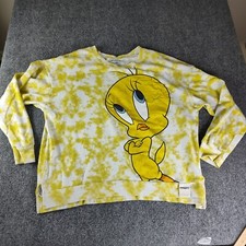 VTG 90s Looney Tunes Tweety Bird All Over Print Sweatshirt Juniors 2XL