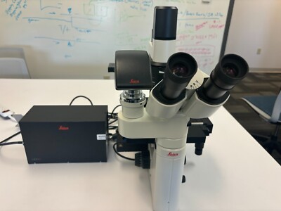 Leica DMIL LED Fluorescence Microscope w/ Desktop PC Workstation. Brand New.
