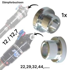 Fahrrad MTB Fully Dämpfer Buchsen Einbau Hülsen Mount Kit Dämpferaugen Adapter