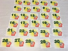 Apple Themed Number Card set - 30 Laminated Card Set- Pre-school- Kindergarten