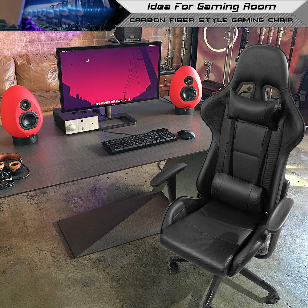 Office Chair High Back Computer Chair Leather Desk Chair Racing Gaming