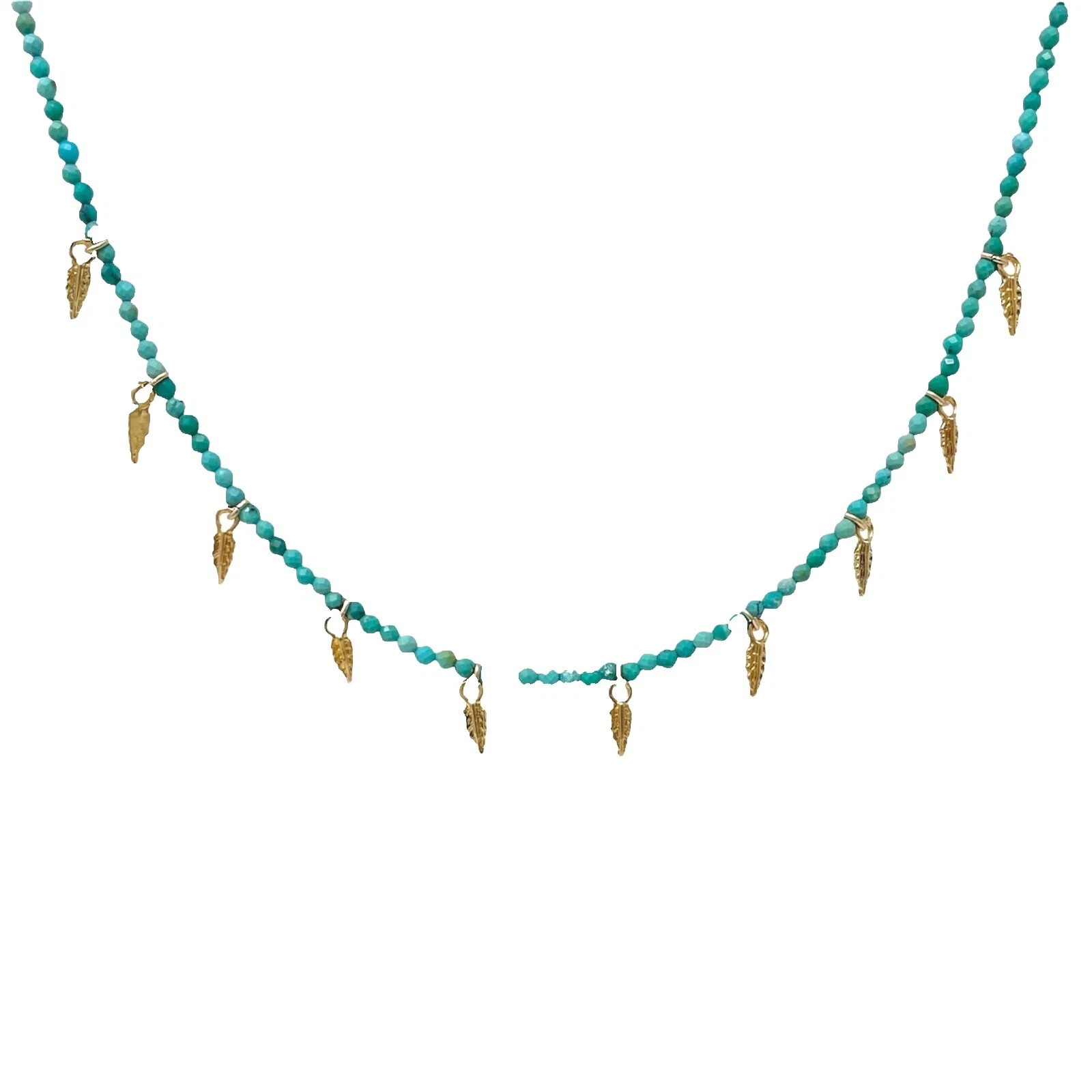 Enchape de oro amarillo de plumas Collares y colgantes De moda