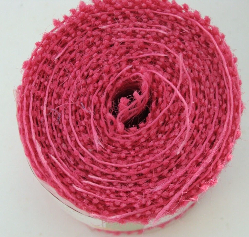NEW Hot Pink Floral Garden Burlap Ribbon 3" x 3 yards - Image 4 of 4