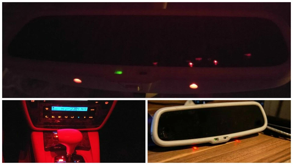 Espejo retrovisor interior luz ambiental atenuación automática VW Passat W8 B5.5 3B 3BG Foto 3 de 4