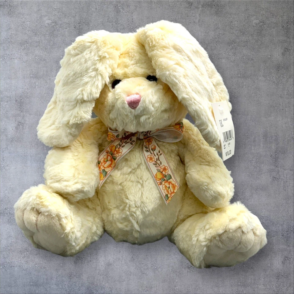 De colección Conejito Peluche Conejo Peluche Años 80 Crema Corea 16" Núcleo de Casa Foto 2 de 4