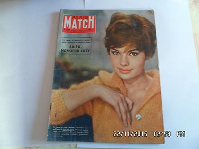 PARIS MATCH NR. 508 03.01.1959 PASCALE PETIT ADIEU MR COTY INGRID BERGMAN I67