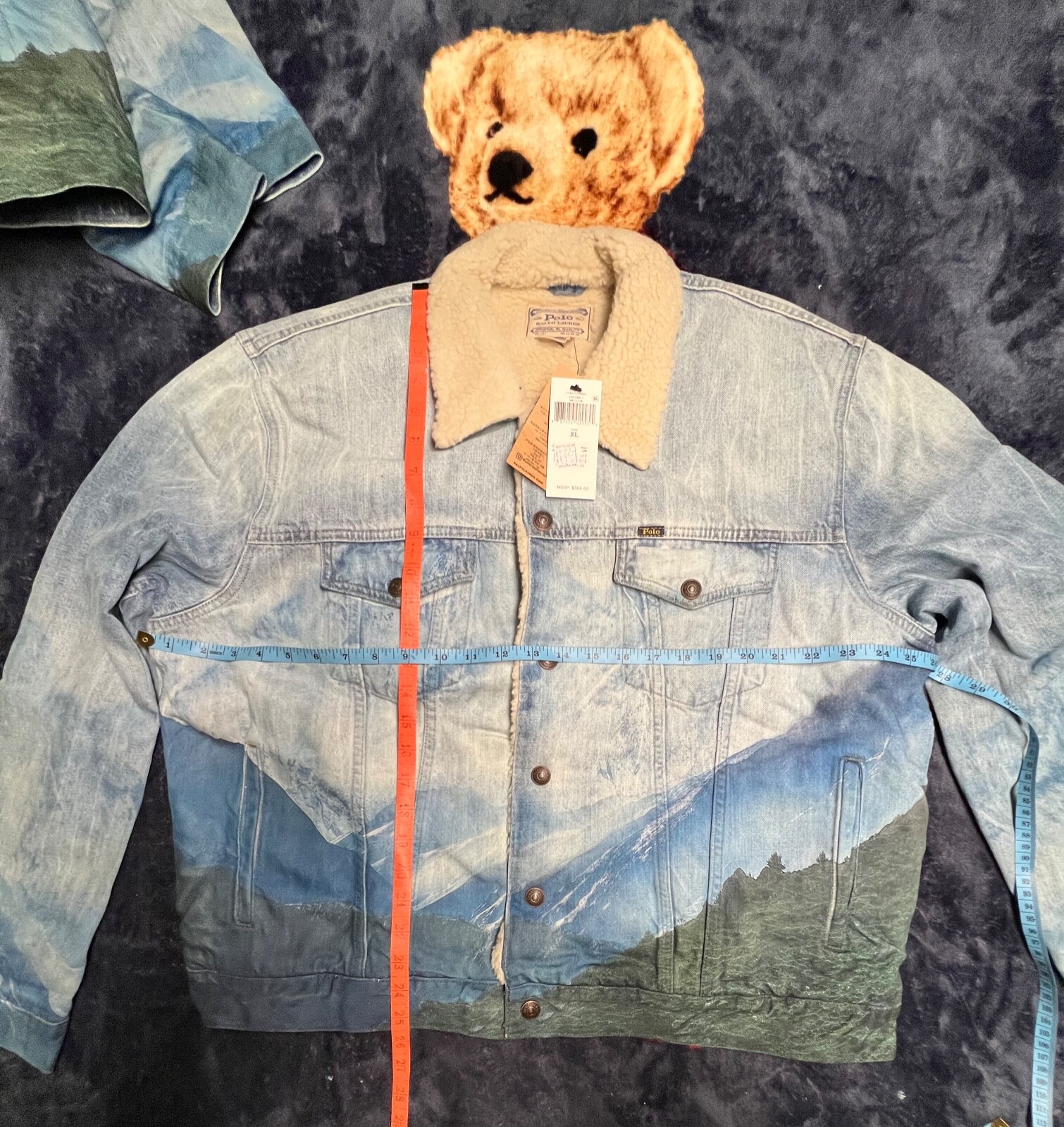 POLO RALPH LAUREN ICON SHERPA SIKESTON DENIM TRUCKER JACKET MEN SIZE S,XL,2XL image 7