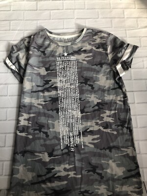 T-shirt Fille Primark Camouflage Vert – Taille 9-10 Ans, Manches Courtes