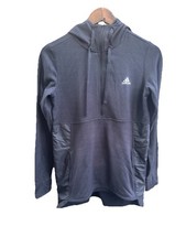 Adidas Women's Climawarm Hoodie Black 1/4 Zip Running Hoody Gym Yoga SMALL