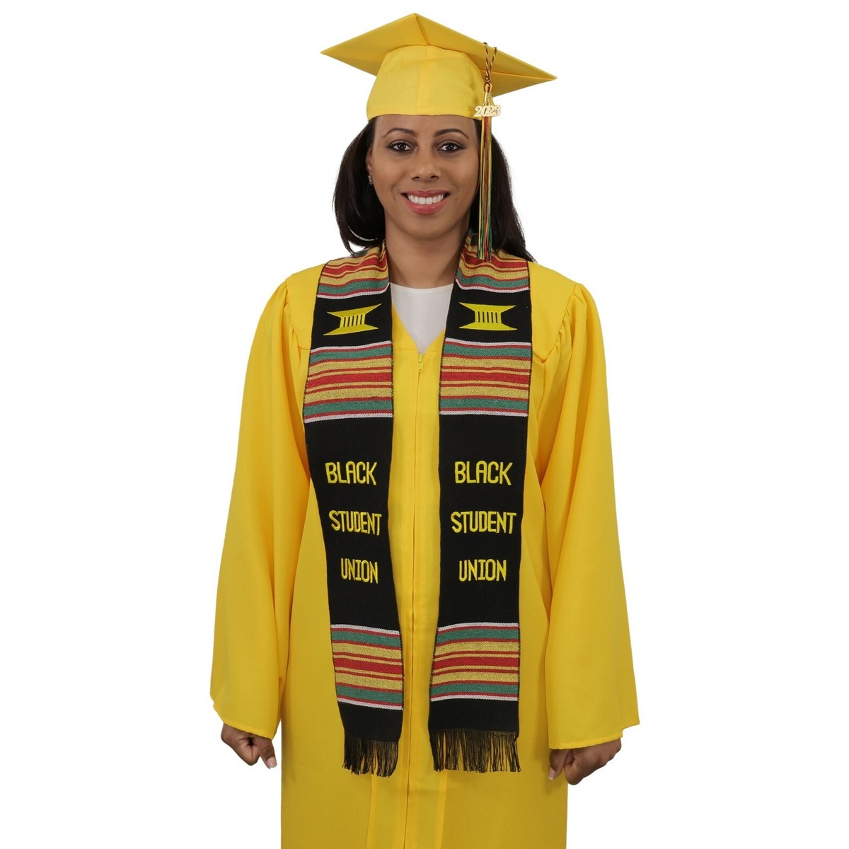 Black Student Union Graduation Kente Stole, Handwoven Kente Sash Cloth |  eBay