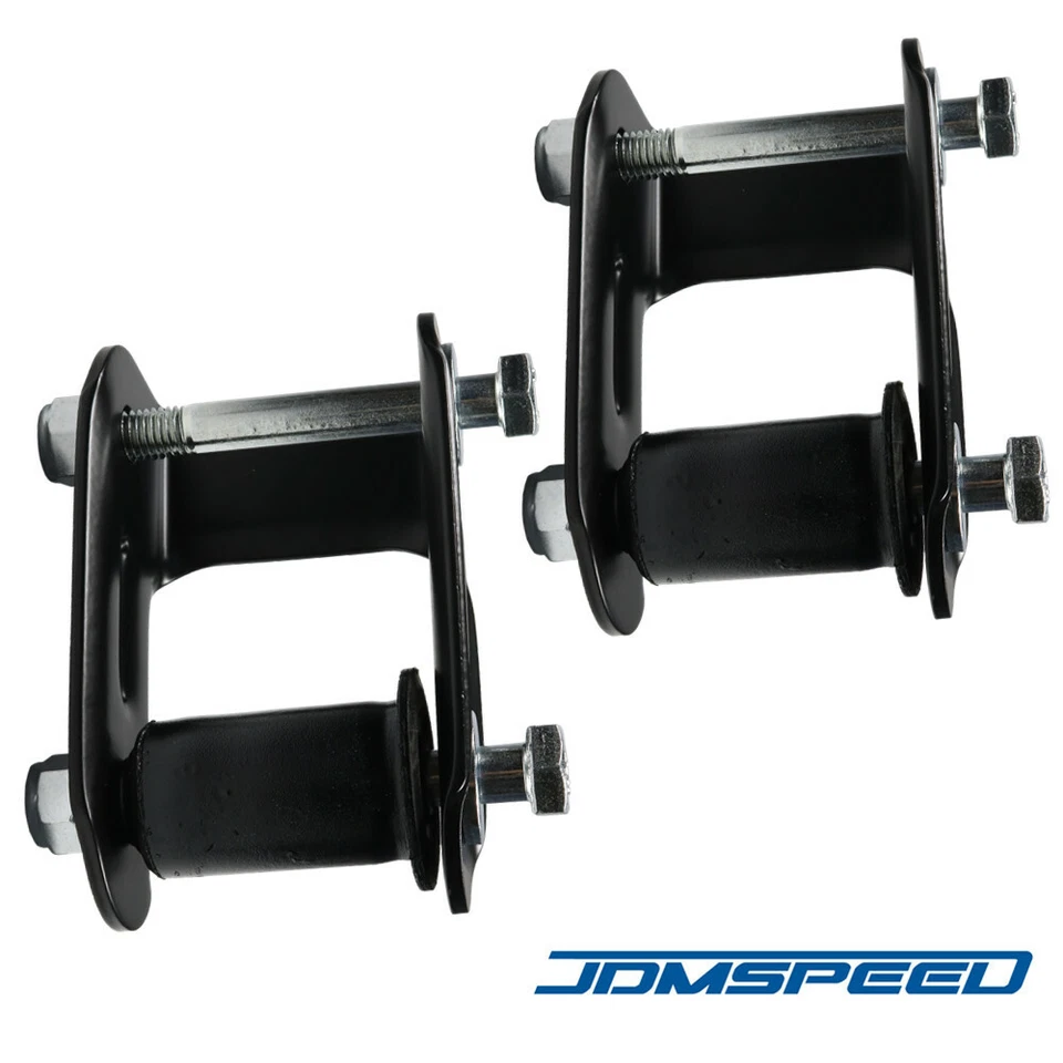 Par de grilletes de resorte de hoja trasera izquierda y derecha para Chevy Blazer S10 GMC Jimmy S15 Foto 3 de 4