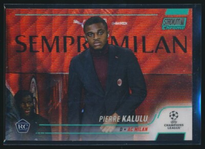 2022 Topps Stadium Club Chrome Pierre Kalulu Rookie AQUA Wave /250 Juventus #20